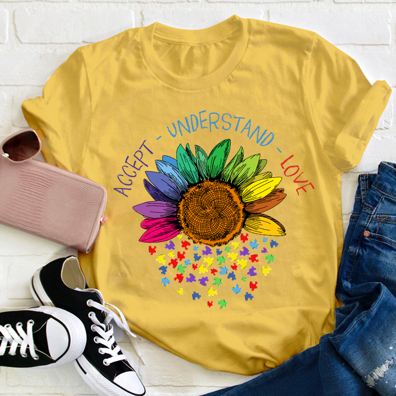 Accept Understand Love Teacher T-Shirt