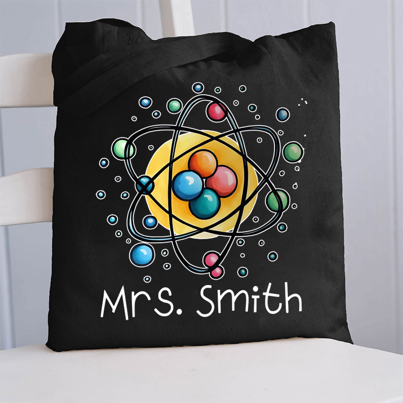 Personalized Science Chemistry Name Teacher Tote Bag