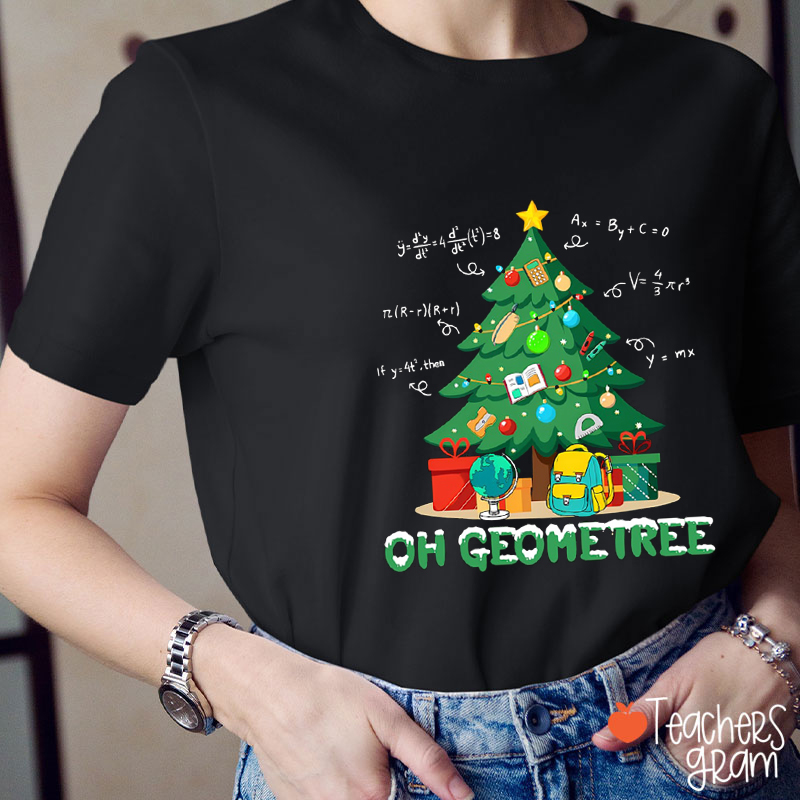 Oh Geometree Math Teacher T-Shirt
