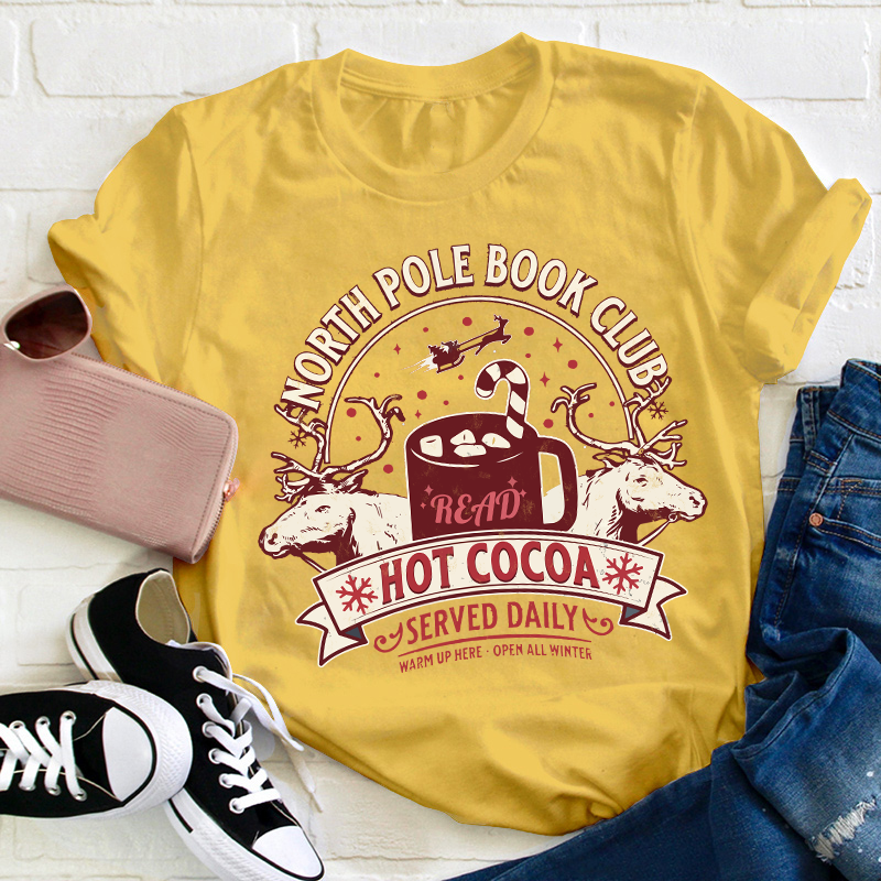 North Pole Book Club Teacher T-Shirt