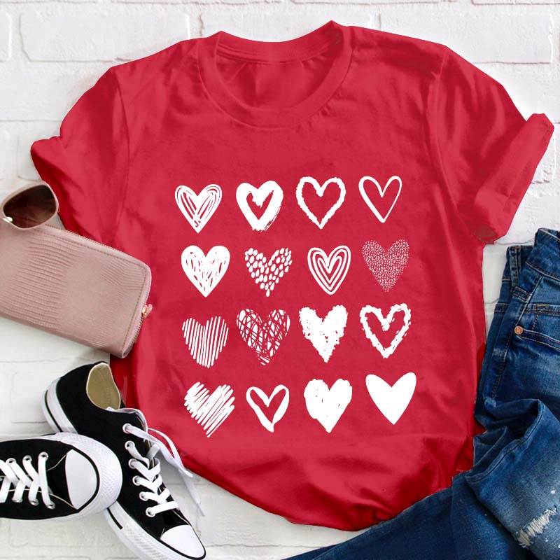 Cute Heart Teacher T-Shirt
