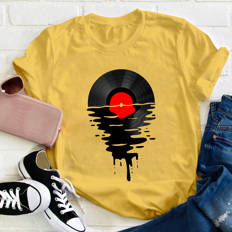 Music Record Teacher T-Shirt Sale-Teachersgram