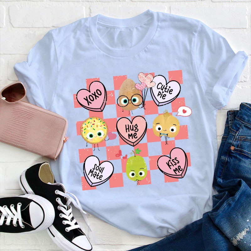 Xoxo Hug Me Kiss Me Teacher T-Shirt