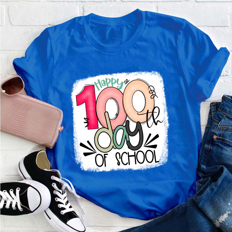 Happy 100th Days Of School Teacher T-Shirt