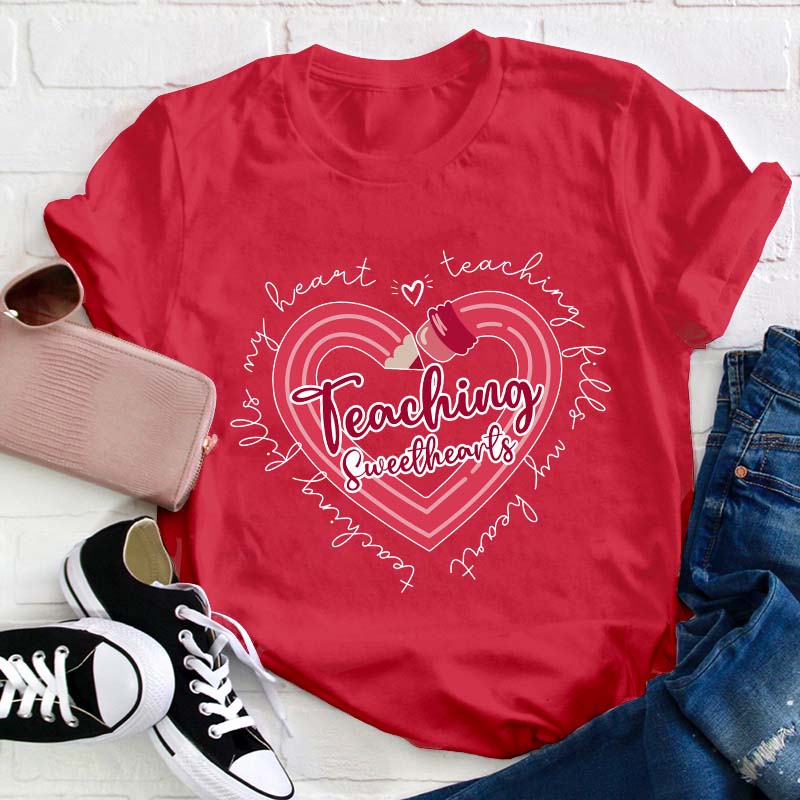 Teaching Sweethearts Teacher T-Shirt