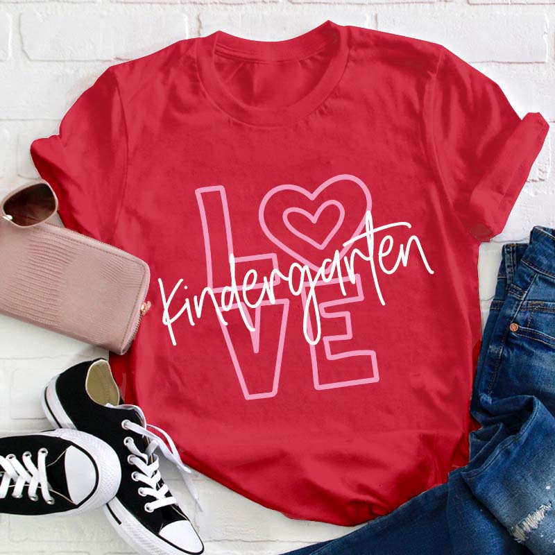 Personalized Grade Love Teacher T-Shirt
