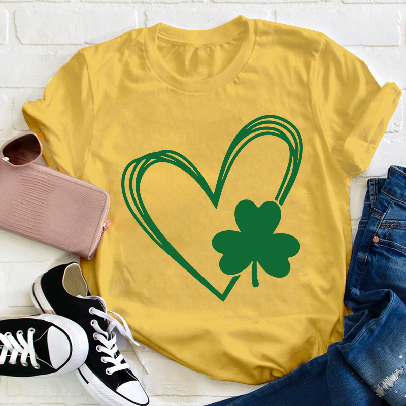 Love Clover Teacher T-Shirt