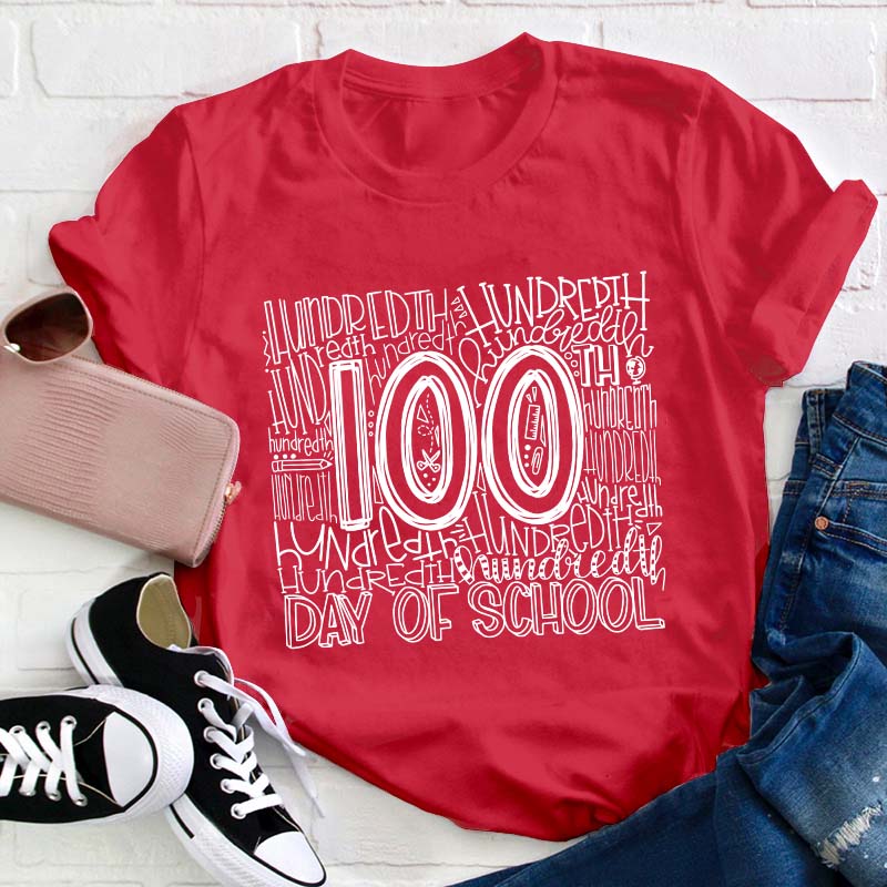 100 Days Of School Teacher T-Shirt