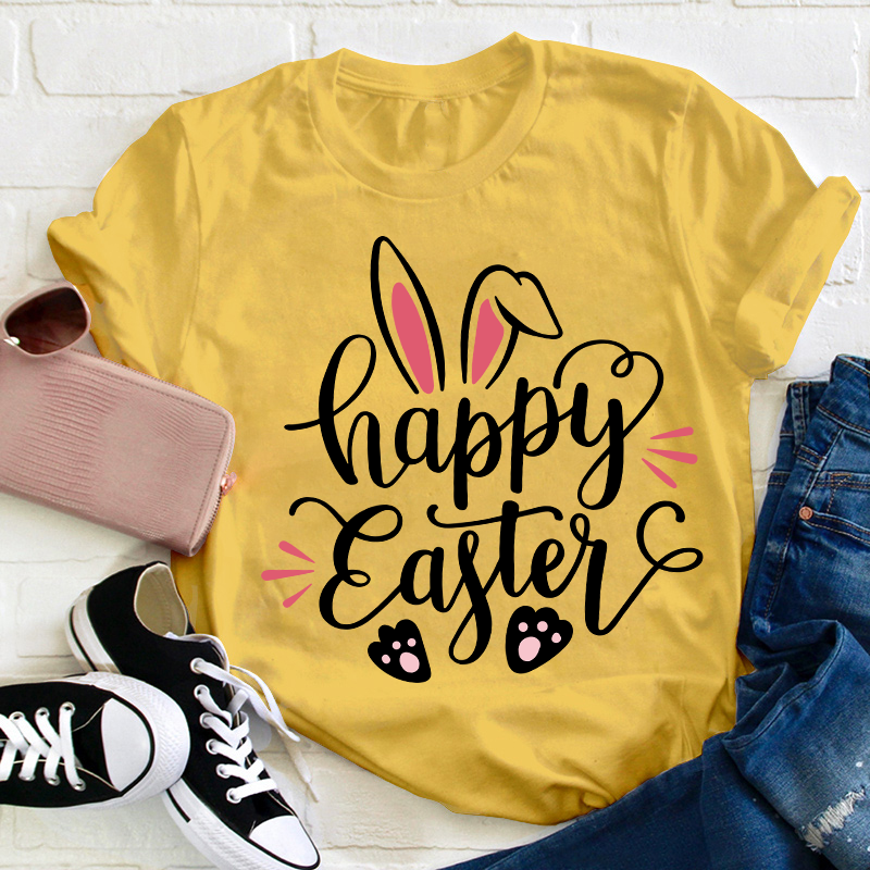Happy Easter Bunny Teacher T-Shirt