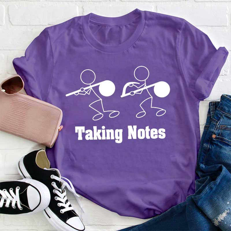Taking Notes Teacher T-Shirt