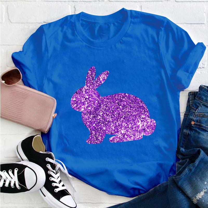 Glitter Easter Peeps Teacher T-Shirt