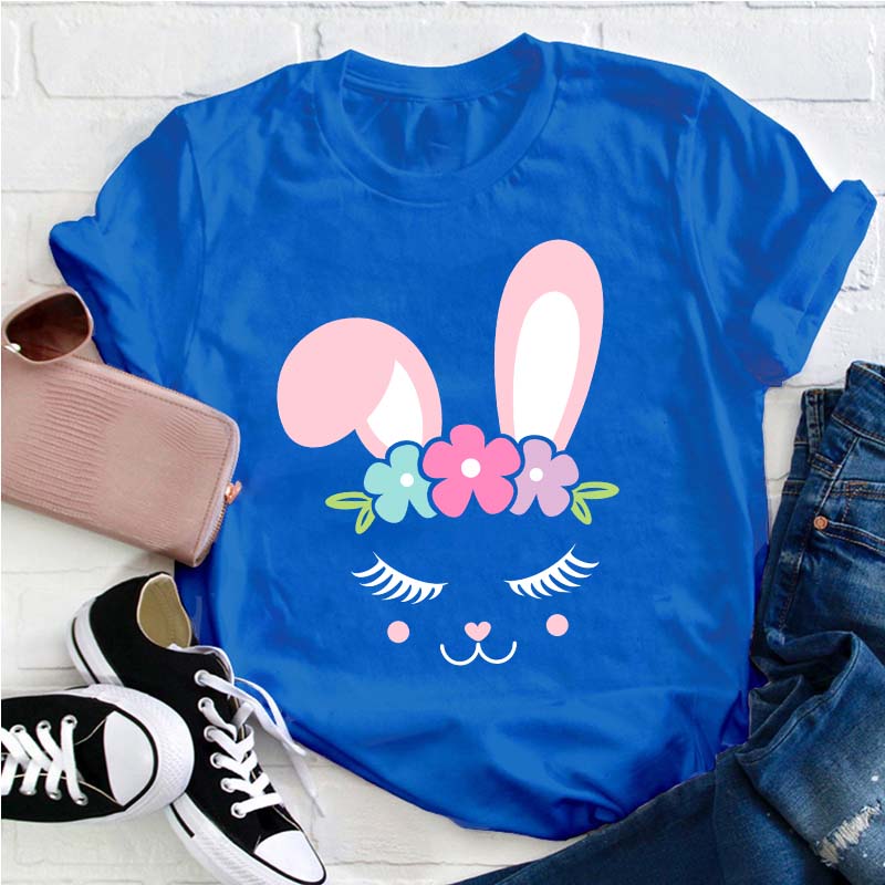 Bunny Face Teacher T-Shirt
