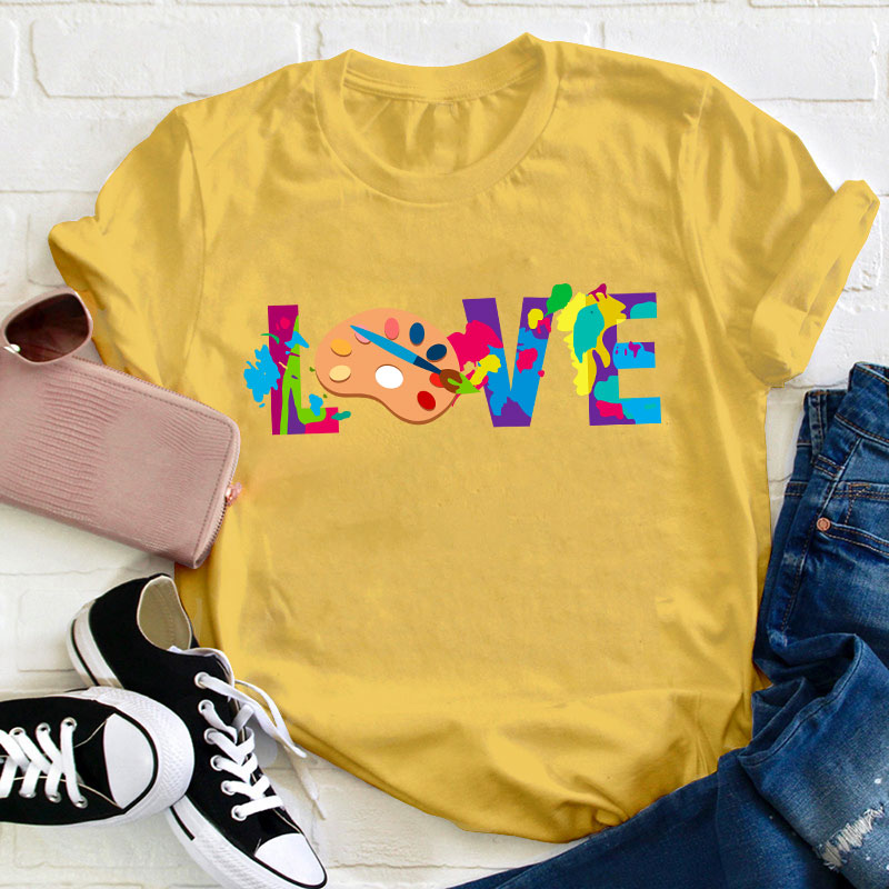 Love Art Teacher T-Shirt