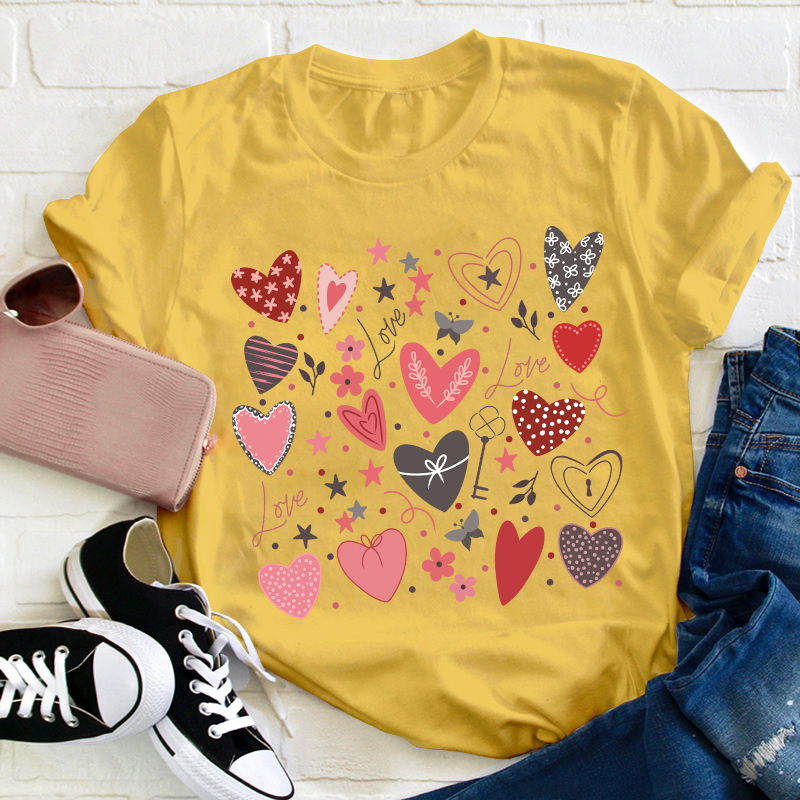 Love Valentine Teacher T-Shirt