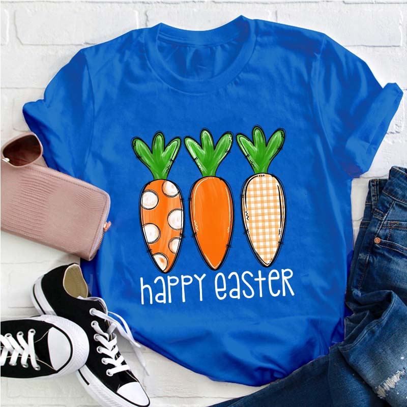 Happy Easter Carrot Teacher T-Shirt