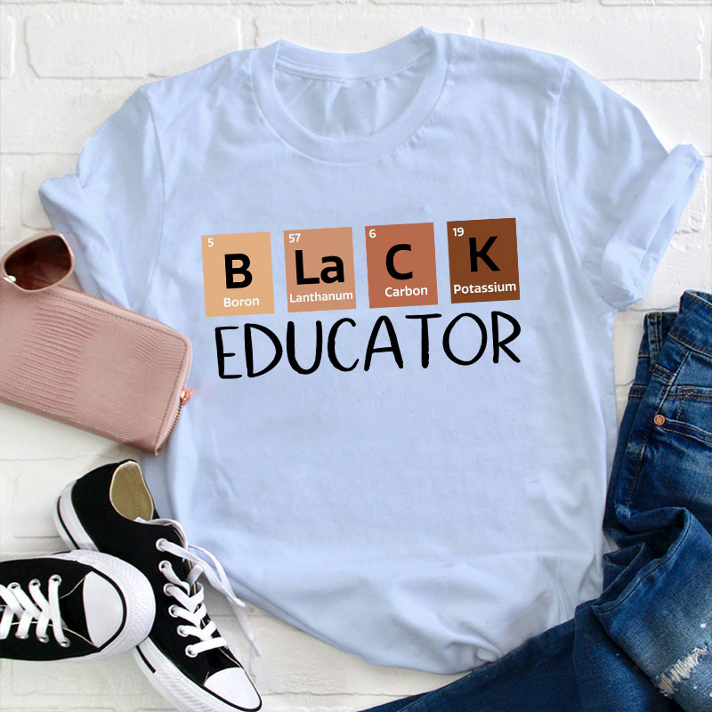 Black Educator Teacher T-Shirt