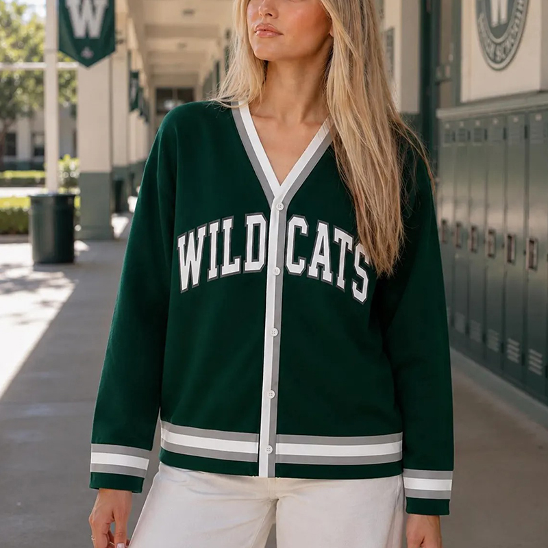 Personalized Mascot School Spirit Teacher Ugly Cardigan Sweaters