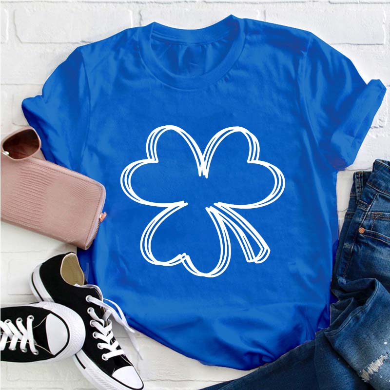 Shamrock Clover Teacher T-Shirt