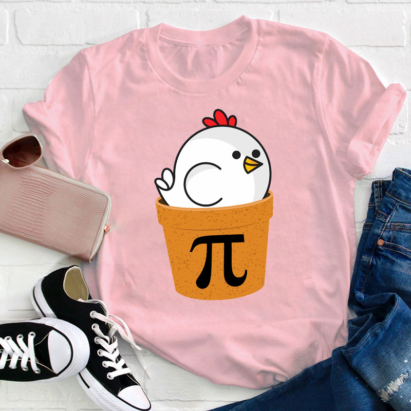 Chicken Pot Pi Day Teacher T-Shirt