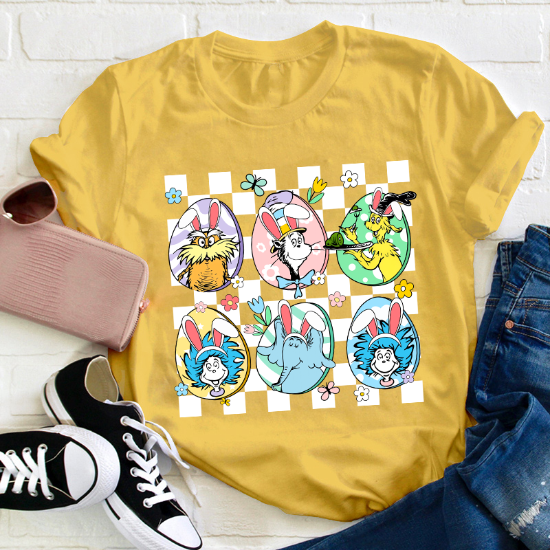 Hanging With My Easter Friends Teacher T-Shirt