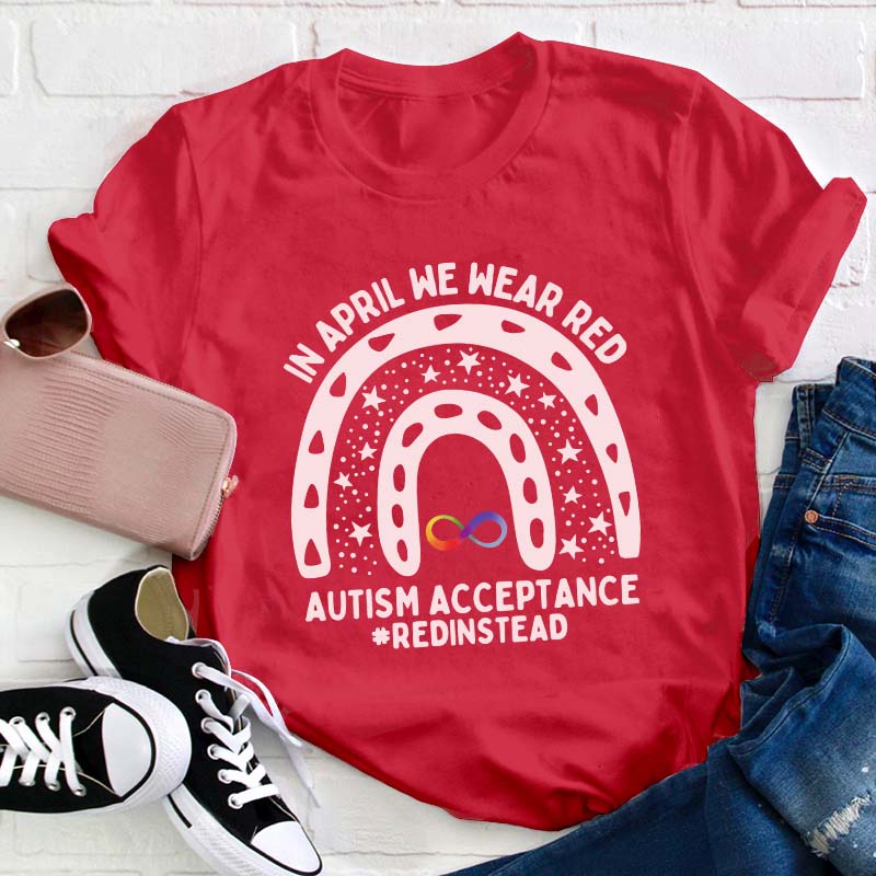 Autism Awareness Rainbow Teacher T-Shirt Sale-Teachersgram
