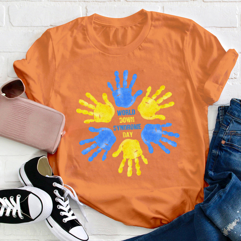 World Down Syndrome Day Teacher T-Shirt