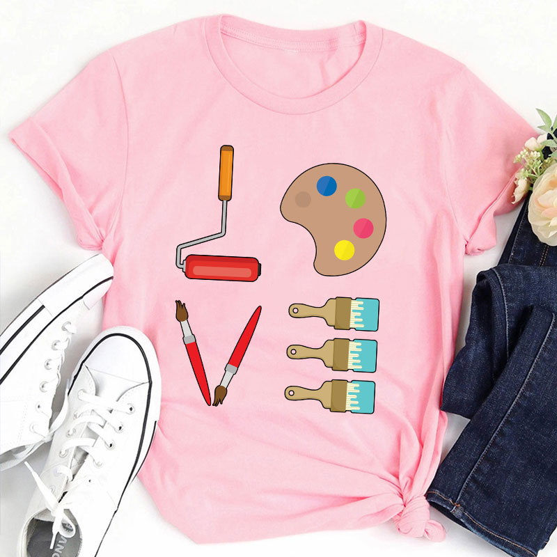 Love Art Teacher T-Shirt