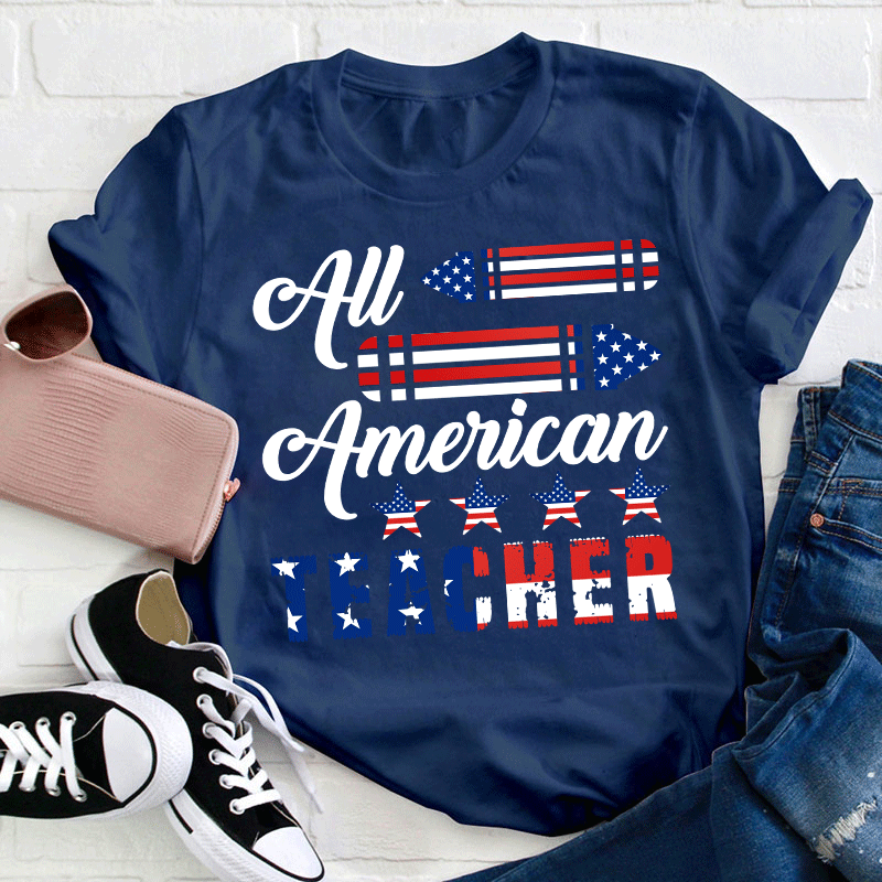 Cheer Up All American Teacher T-Shirt
