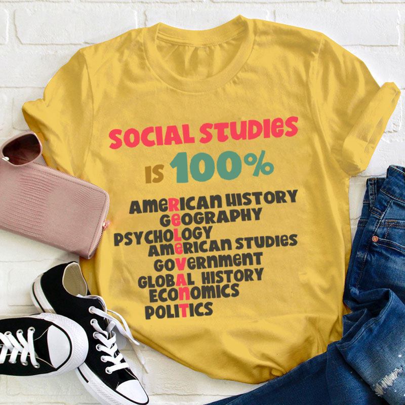 Social Studies Is Relevant Teacher T-Shirt