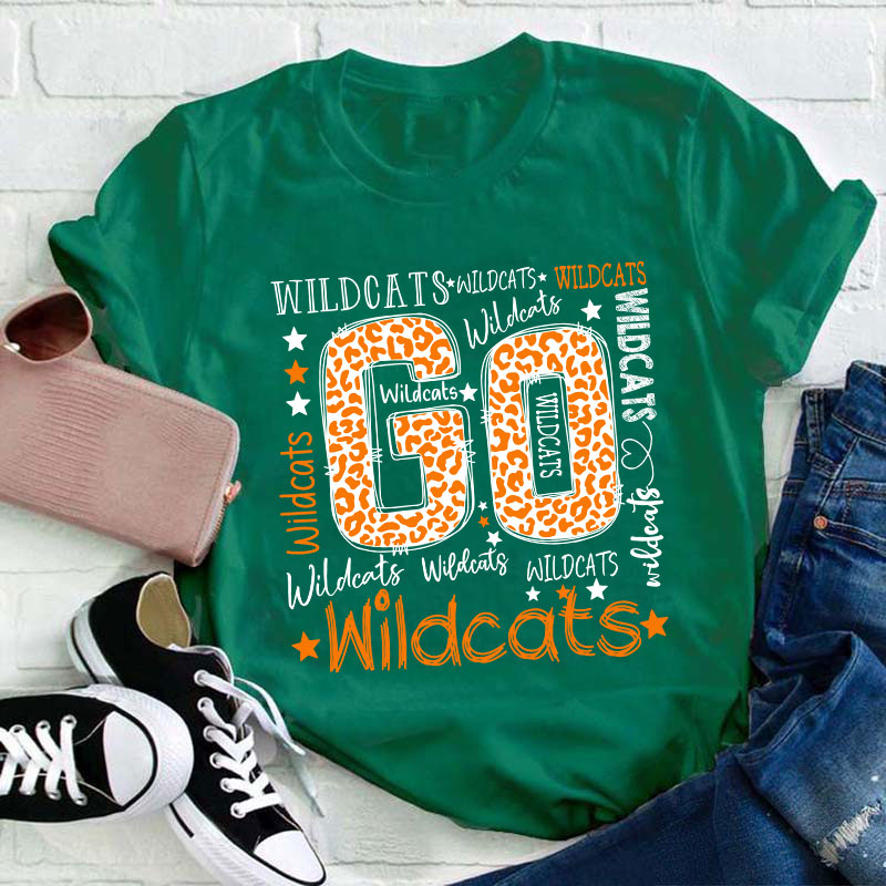 Personalized Shirt Go School Mascot Love School Teacher T-Shirt