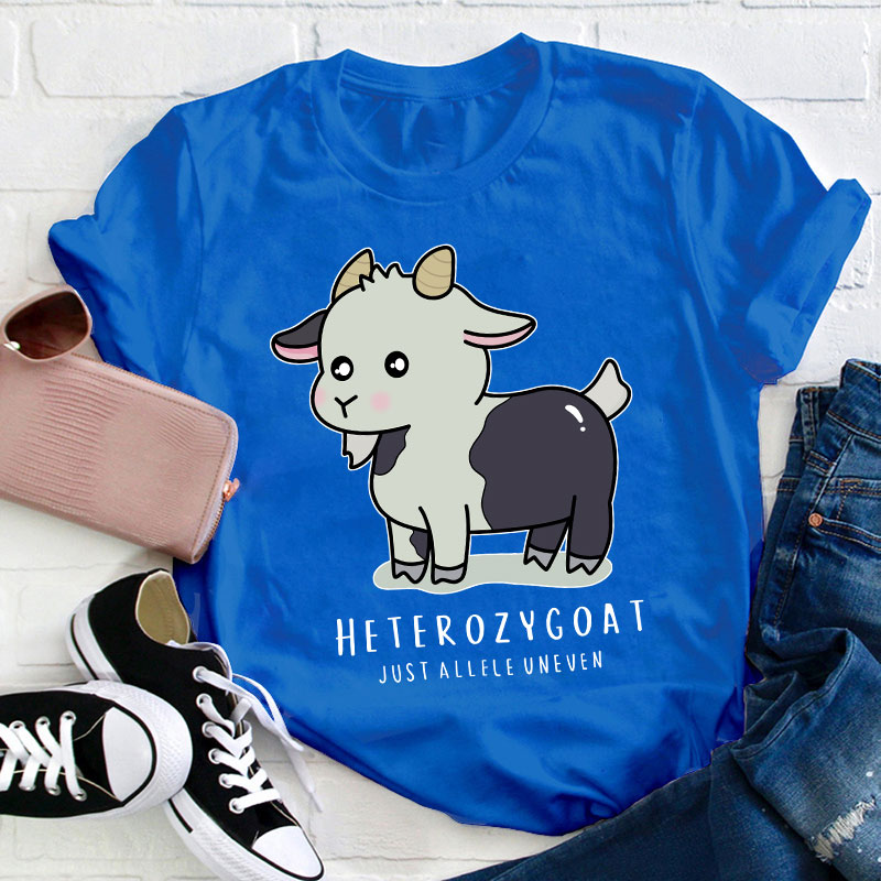 Heterozygoat Just Allele Uneven Teacher T-Shirt