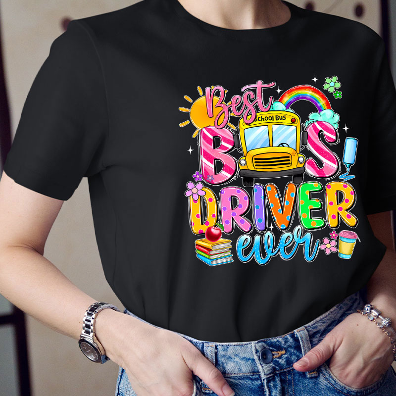 Best Bus Driver Teacher T-Shirt