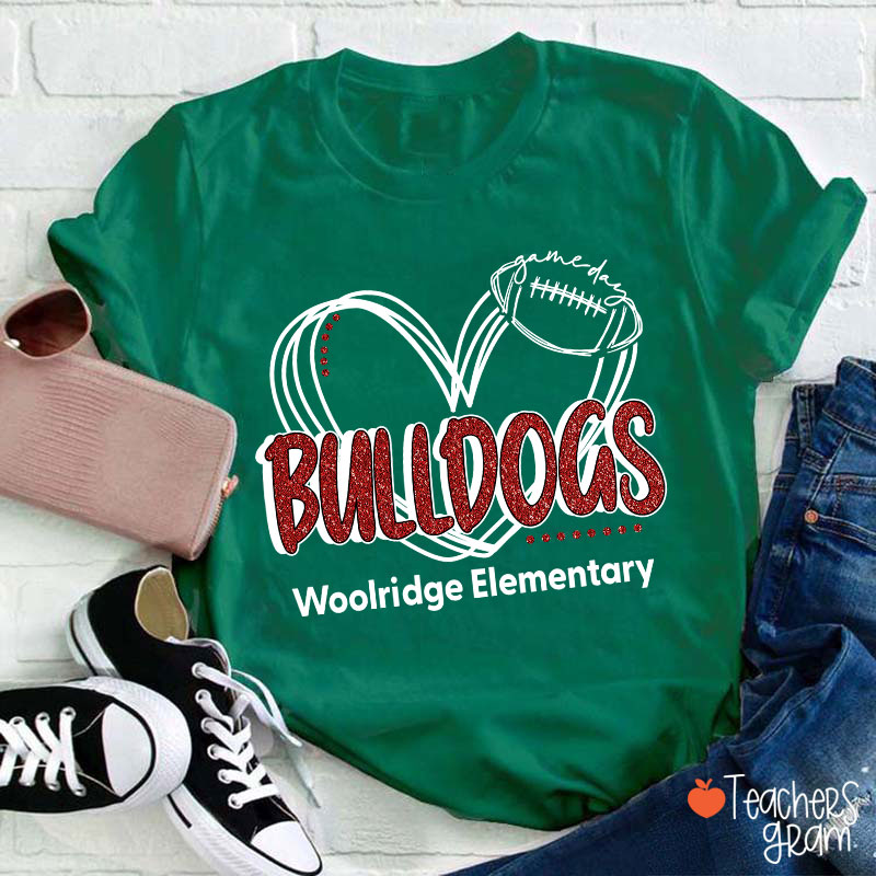 Personalized Mascot And Sport Game Day Teacher T-Shirt