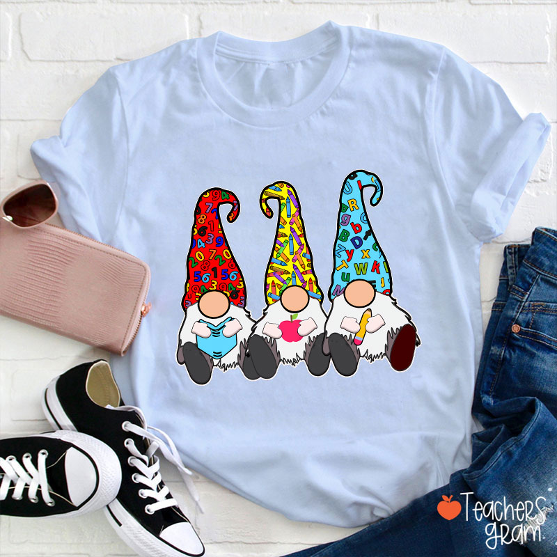 Humorous Three Tiny Humans Cartoon T-Shirt