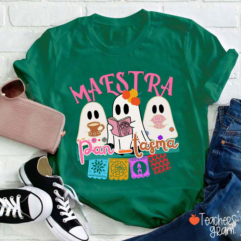 Cute Mexican Ghosts Spanish Teacher T-Shirt
