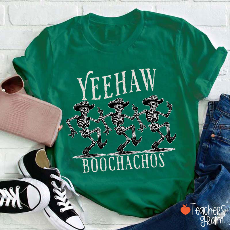 Yeehaw Boochachos Halloween Dance Teacher T-Shirt