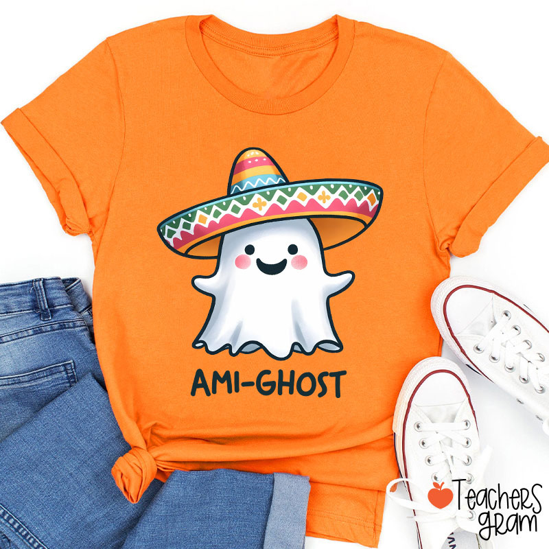 Ami Ghost Halloween Spanish Teacher T-Shirt