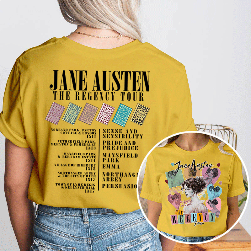 Jane The Regency Tour Teacher Two Sided T-Shirt