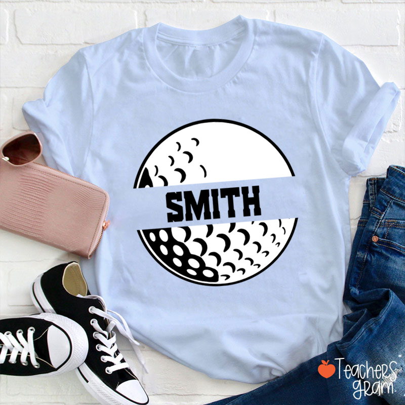 Personalized Sport And Text Game Day Teacher T-Shirt