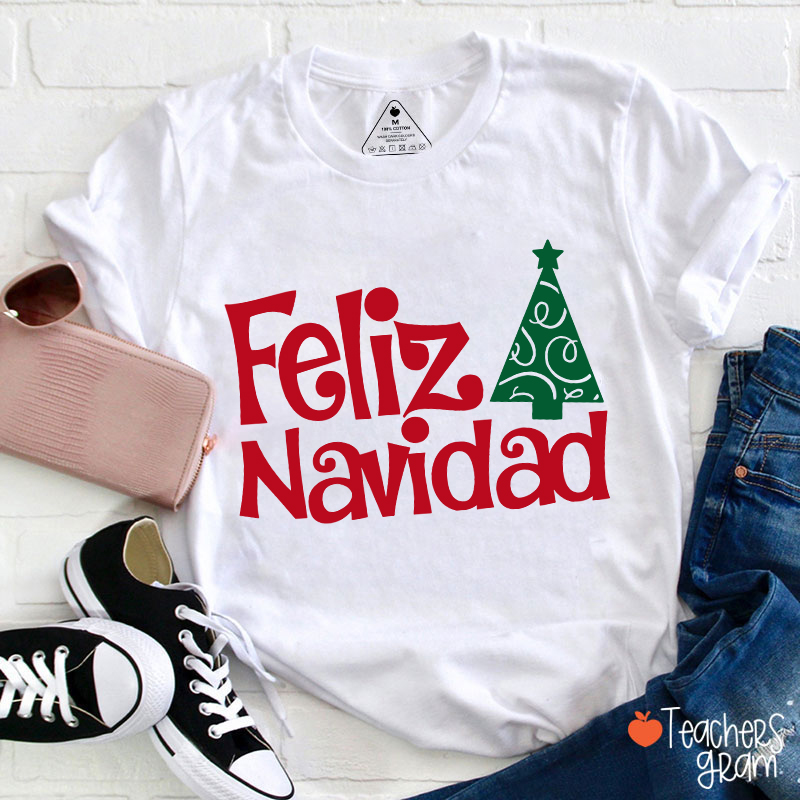 Feliz Navidad Spanish Teacher T-Shirt