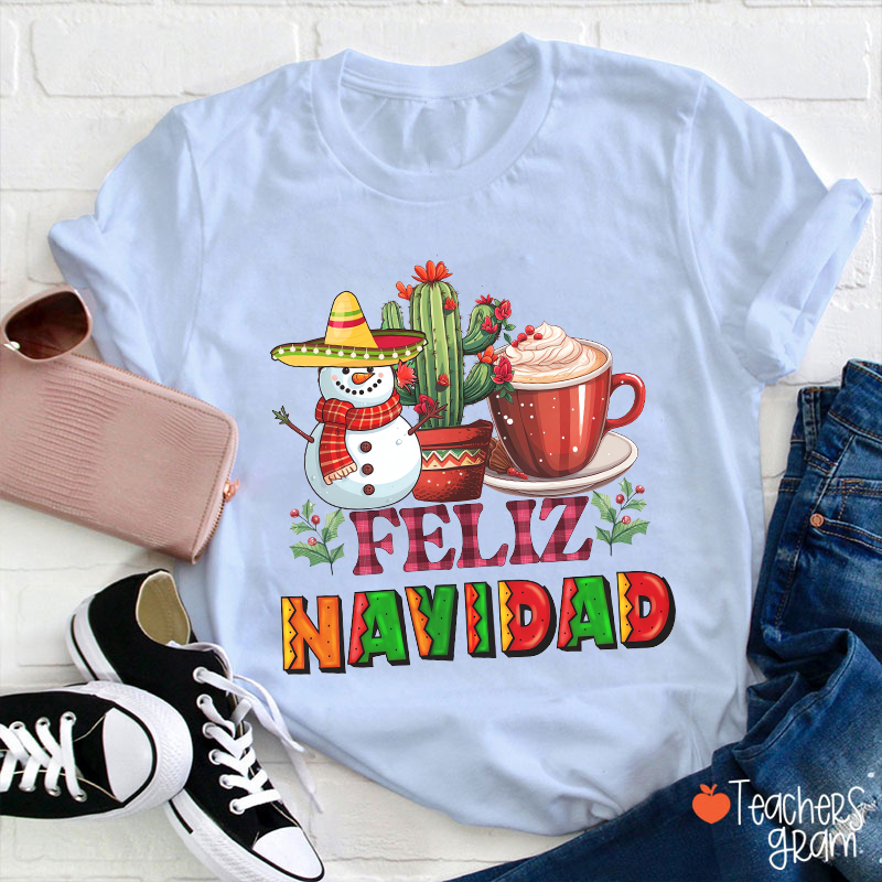 Feliz Navidad Spanish Teacher T-Shirt