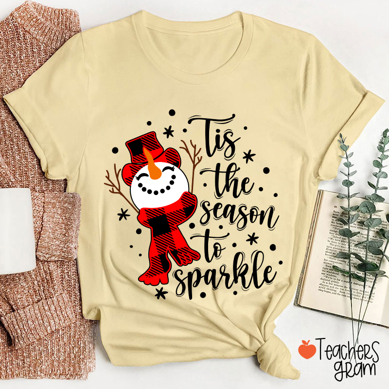 Tis The Season To Sparkle Teacher T-Shirt