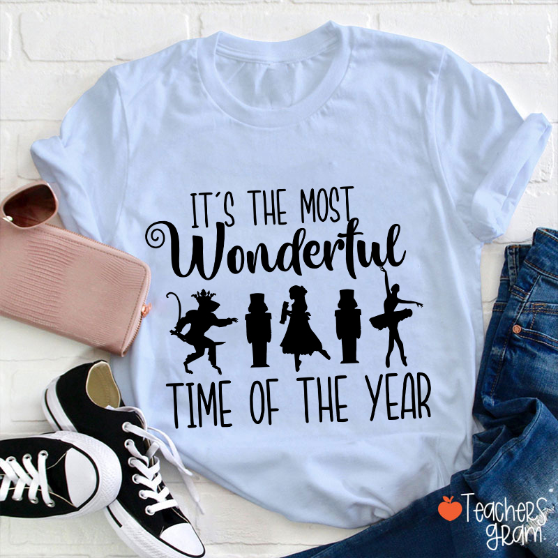 It's The Most Wonderful Time Of The Year Christmas Teacher T-Shirt
