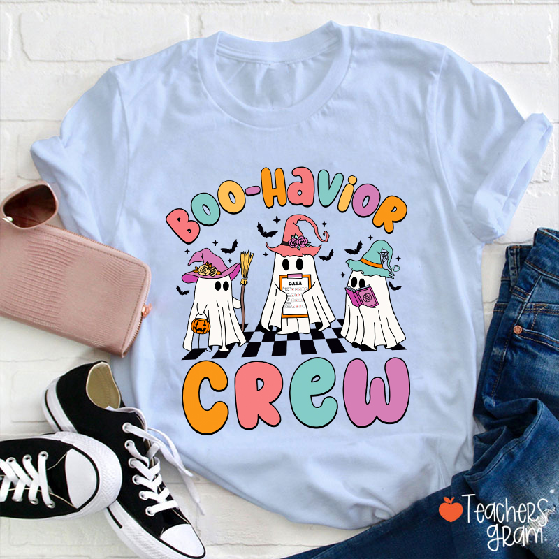 Boo Havior Crew Halloween Teacher T-Shirt