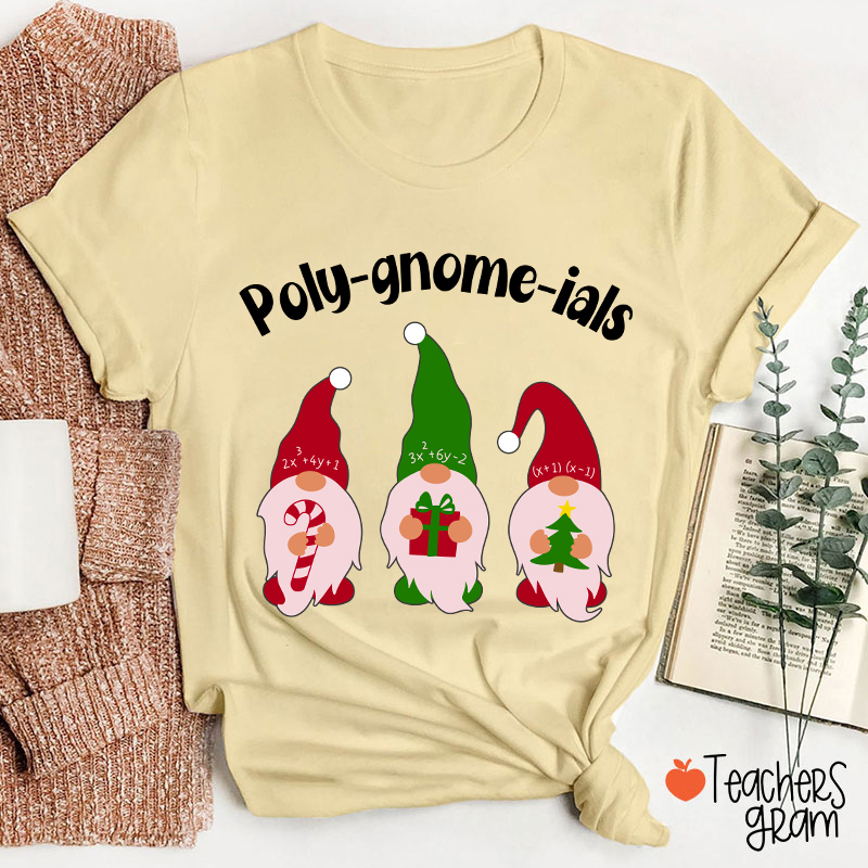 Poly Gnome Ials Math Teacher T-Shirt
