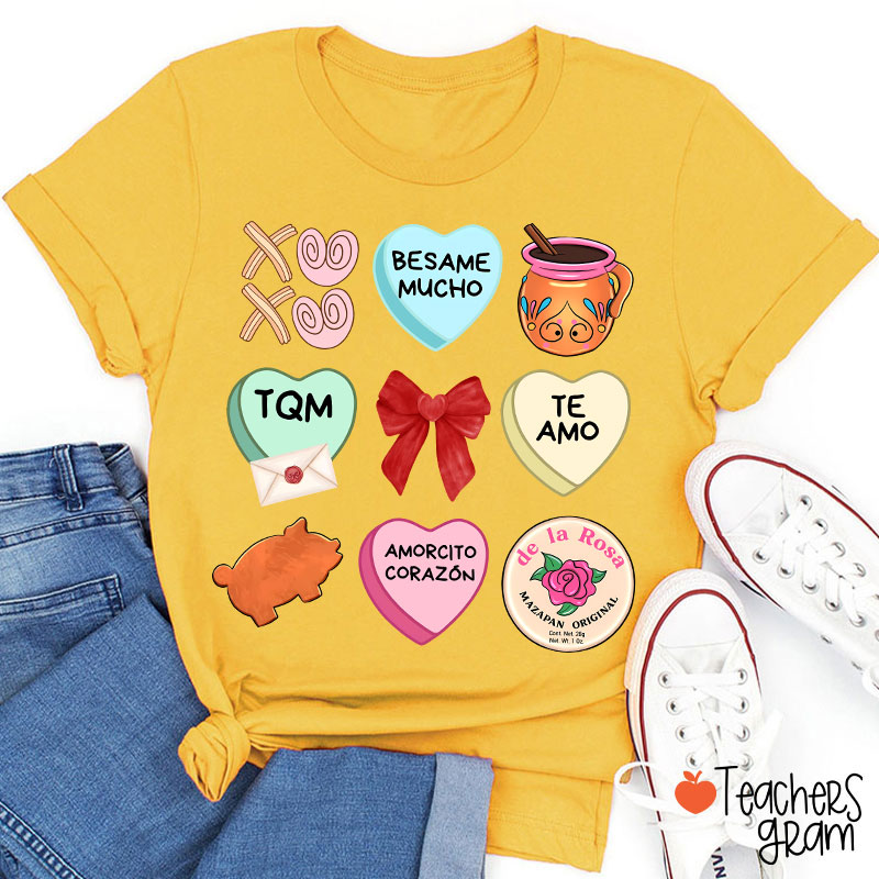 Love Stuff Spanish Teacher T-Shirt