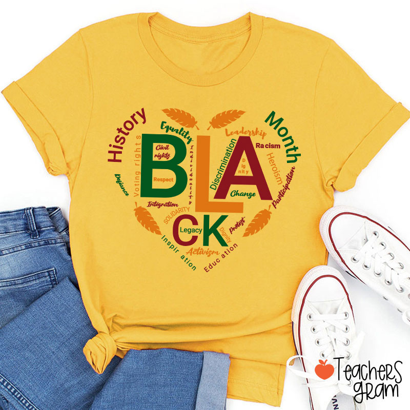 Love Black History Month Teacher T-Shirt