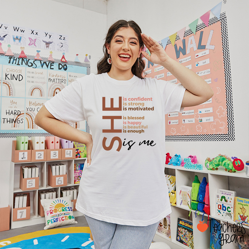 She Is Me Black History Month Teacher T-Shirt
