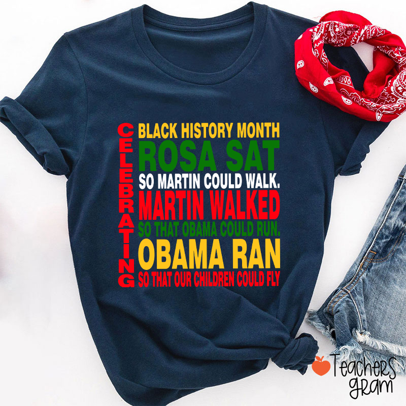 Celebrating Black History Month Teacher T-Shirt