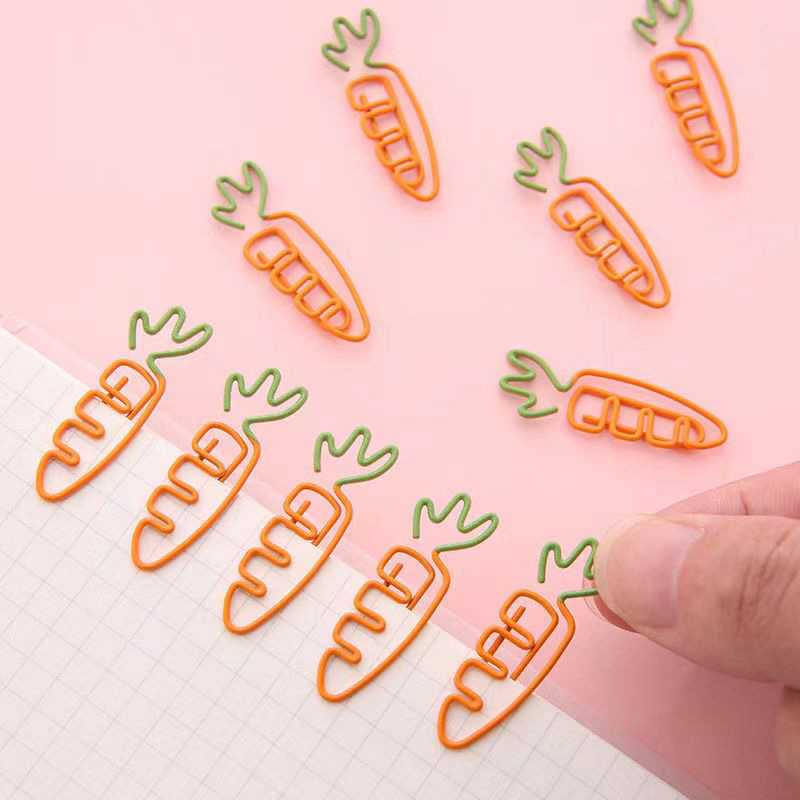 20Pcs Egurs Carrot Paper Clips